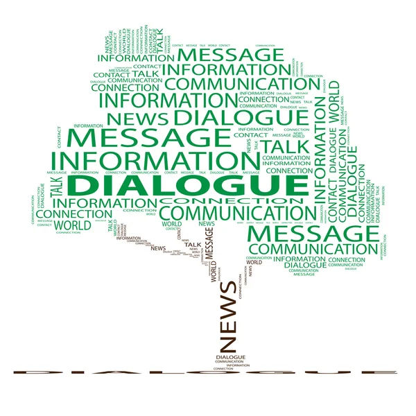 Dialoog word cloud — Stockfoto