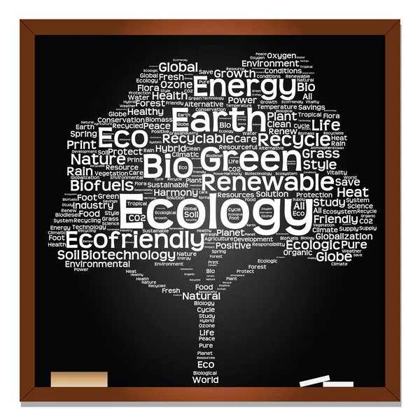 Texto de ecología como wordcloud — Foto de Stock