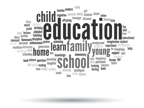 Onderwijs abstracte word cloud — Stockfoto