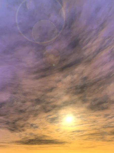 Sunrise background with clouds — Stock Photo, Image