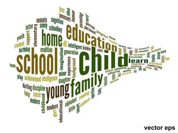 Education word cloud — Stock Vector