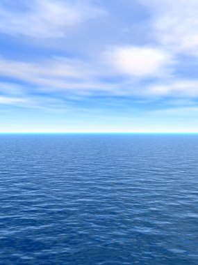 Dalgalar ve gökyüzü cennet