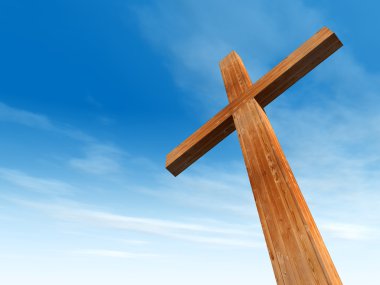 kavramsal ahşap çapraz 