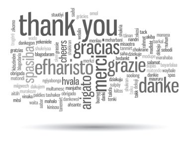 teşekkür ederim kelime bulutu 