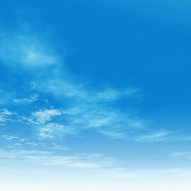 doğal gökyüzü beyaz bulutlar ile