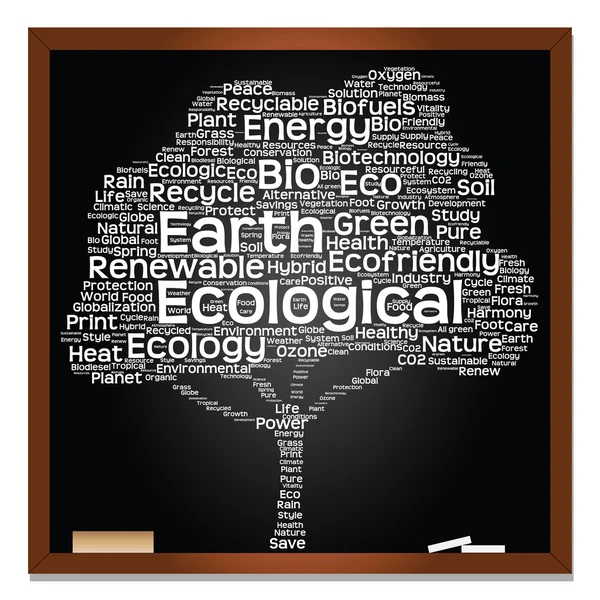 Texto de ecología como wordcloud —  Fotos de Stock