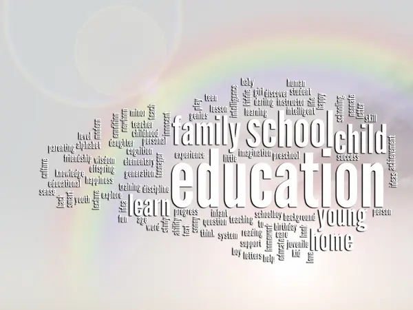 Education abstract word cloud — Stock Photo, Image