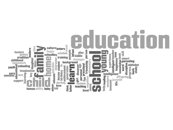 Education abstract word cloud — Stock Photo, Image