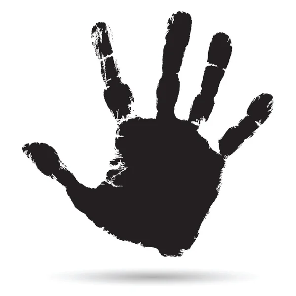 Svart färg mänsklig hand — Stockfoto