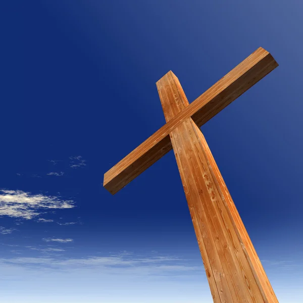 概念の木製の十字架 — ストック写真
