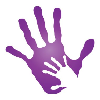 Anne ve çocuğu Menekşe el parmak