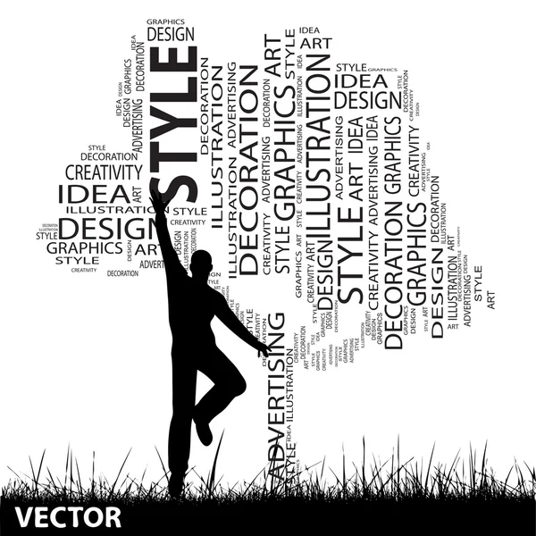 Art word cloud — Stock vektor