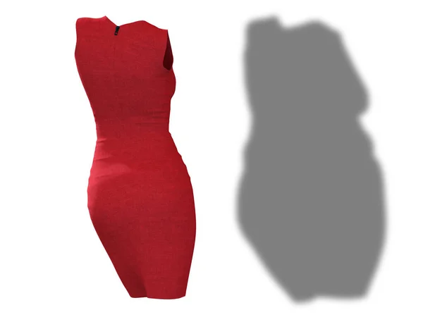 Έννοια Του Λίπους Υπέρβαρη Παχύσαρκη Σκιά Θηλυκό Φόρεμα Στολή Λεπτή — Φωτογραφία Αρχείου
