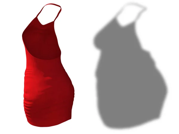 Έννοια Του Λίπους Υπέρβαρη Παχύσαρκη Σκιά Θηλυκό Φόρεμα Στολή Λεπτή — Φωτογραφία Αρχείου