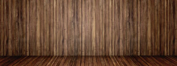 Concept or conceptual vintage or grungy brown background of natural wood or wooden old texture floor and wall as a retro pattern layout. A 3d illustration metaphor to time, material, emptiness,  age or rust