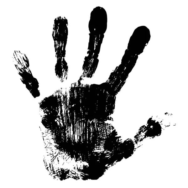 Концепция Концептуальная Милая Краска Человеческой Руки Отпечаток Руки Ребенка Изолированы — стоковое фото