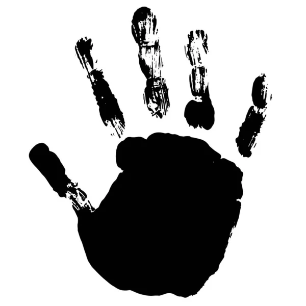 Векторная Концепция Концептуальная Милая Краска Человеческой Руки Руки Ребенка Изолированы — стоковый вектор