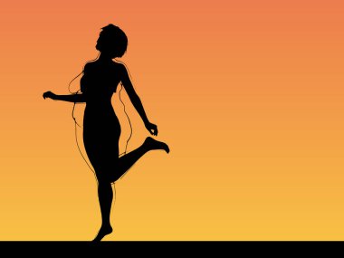 Kavramsal şişman şişman şişman kadın zayıfa karşı kilo verdikten sonra sağlıklı vücuda uyuyor ya da gün batımında kasları zayıf genç bir kadınla diyet yapıyor. Fitness, beslenme veya şişmanlık obezite, sağlık şekli 3D illüstrasyon