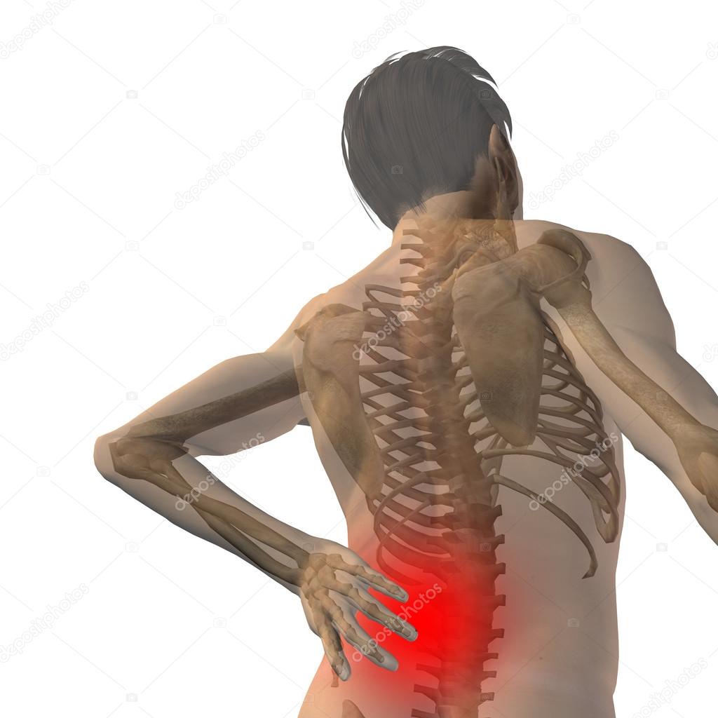 Man  with back pain