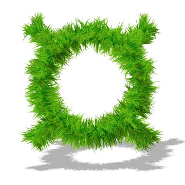 Yeşil çim eco font sembolü