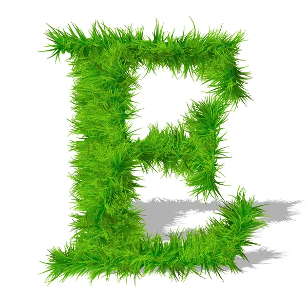 Grass eco font — Stock Photo, Image