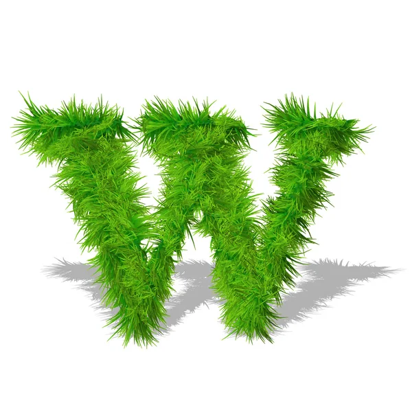 Grass eco font — Stock Photo, Image