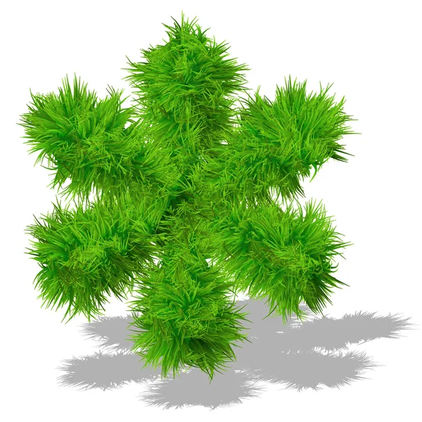 Zöld fű eco font szimbólum — Stock Fotó