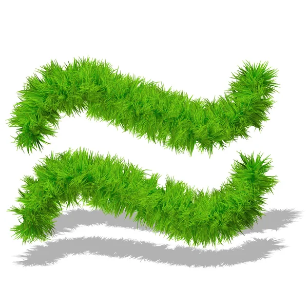 Groen gras eco lettertypesymbool — Stockfoto