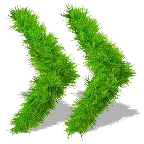 Grama verde símbolos fonte eco — Fotografia de Stock