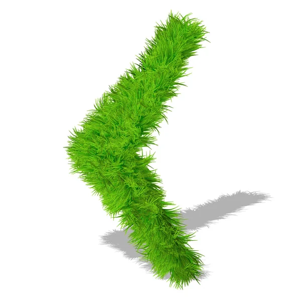 绿草生态字体符号 — 图库照片