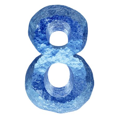 Kavramsal 3d mavi su yaz