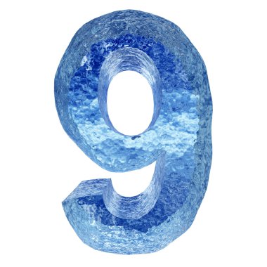 Kavramsal 3d mavi su