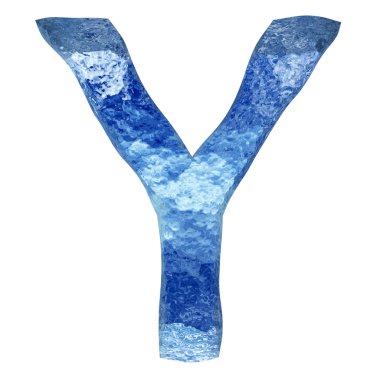 Kavramsal 3d mavi su