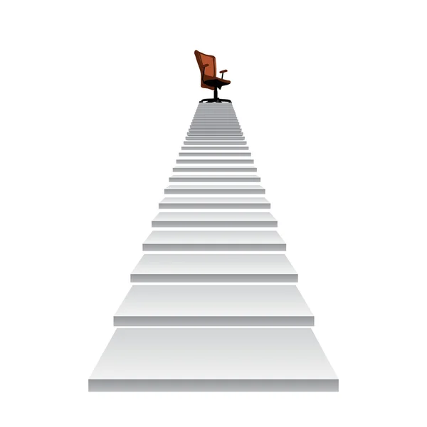 Stair climbing to a leader promotion — Stock Photo, Image