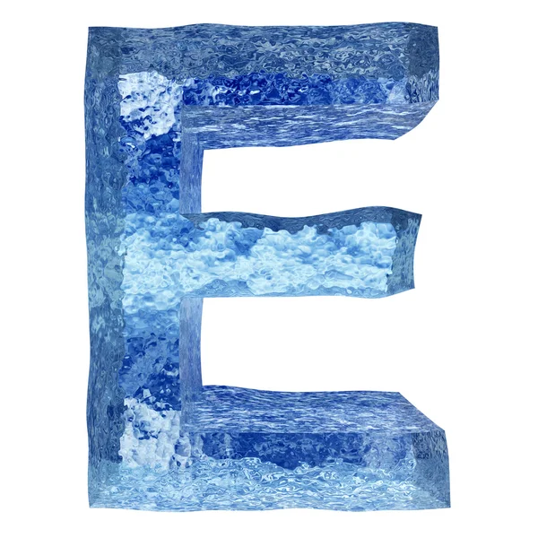 Conceptual 3D gelo azul — Fotografia de Stock