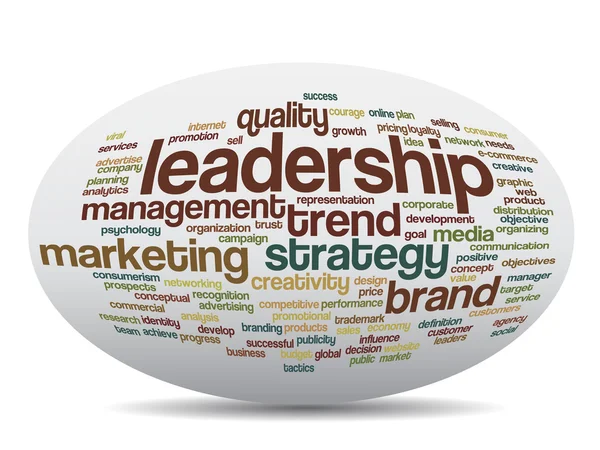 Liderazgo Word Cloud — Foto de Stock