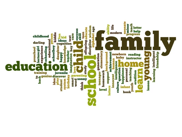 Education abstract word cloud — Stock Photo, Image