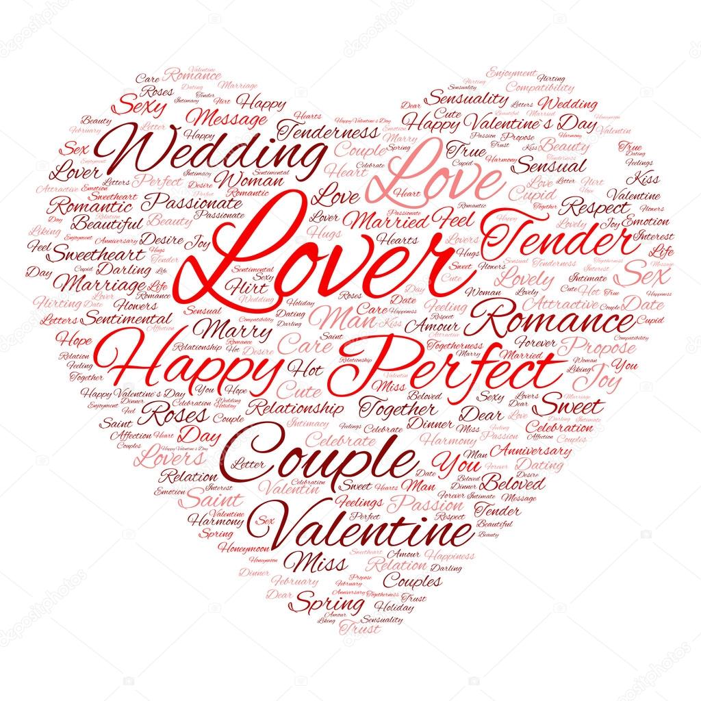 Valentine's Day wordcloud