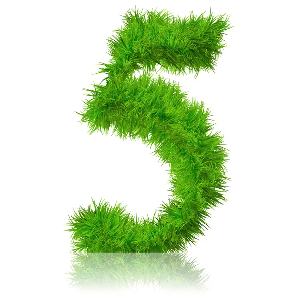 Cinco de hierba verde — Foto de Stock