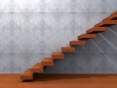 kahverengi ahşap merdiven