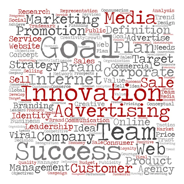 Business text word cloud — Stock Photo, Image