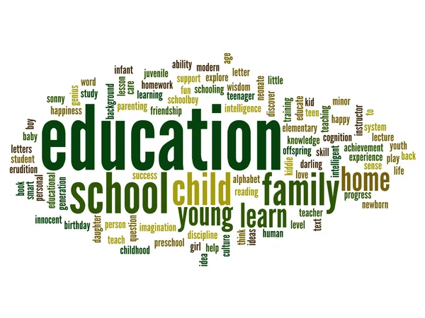 Education abstract word cloud — Stock Photo, Image