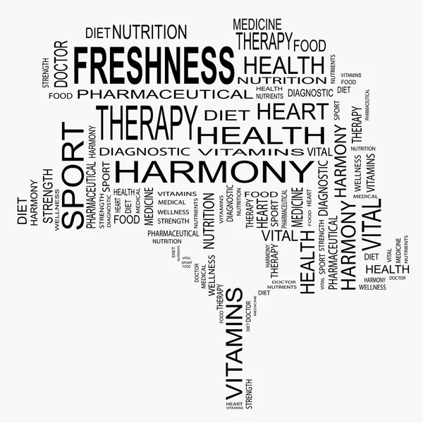 Health text as word cloud — Stock Photo, Image