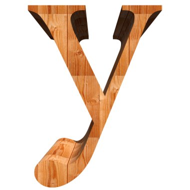 Kavramsal ahşap yazı tipi