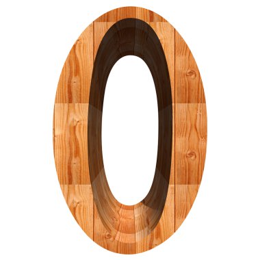 Kavramsal ahşap yazı tipi