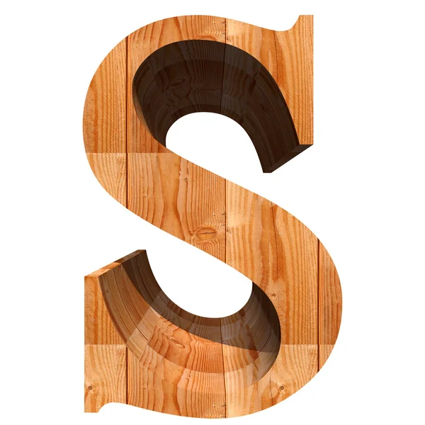 Conceptual wood font — Stock Photo, Image