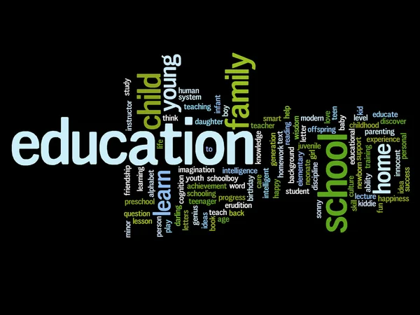 Education abstract word cloud — Stock Photo, Image