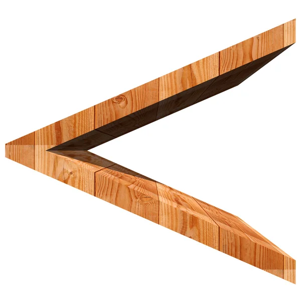 Konzeptionelles Holzsymbol — Stockfoto