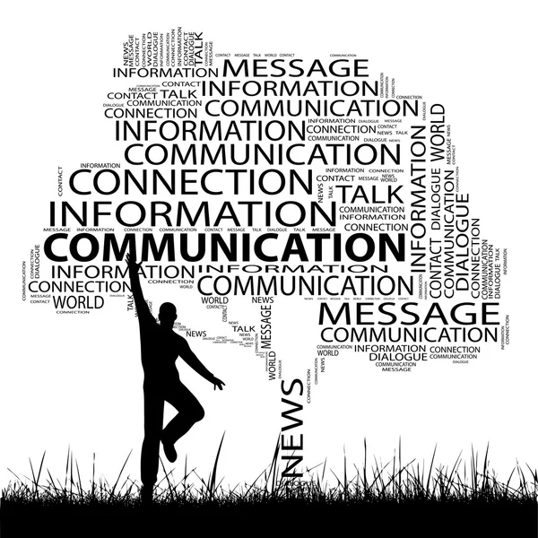 Contact  word cloud — Stock Photo, Image