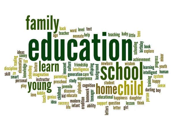 Education abstract word cloud — Stock Photo, Image